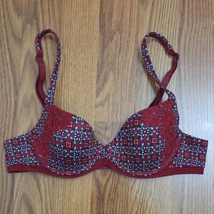 Victoria's Secret Body By Victoria Smooth Lined Demi Push-Up Bra/ 34A